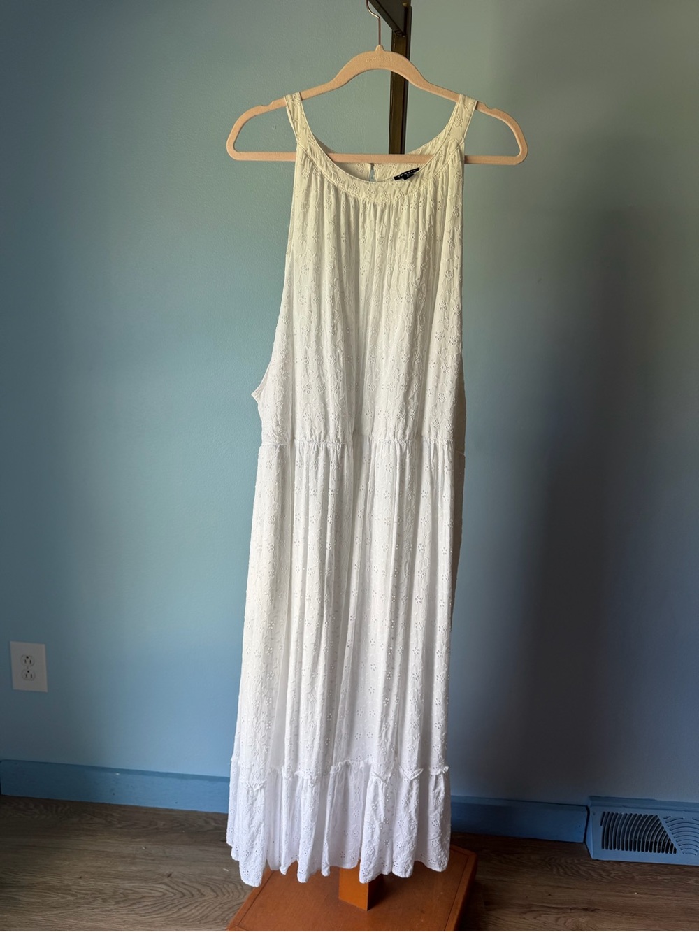 Torrid White Eyelet Maxi Dress -  Sleeveless Summer Dress Torrid 6x White
